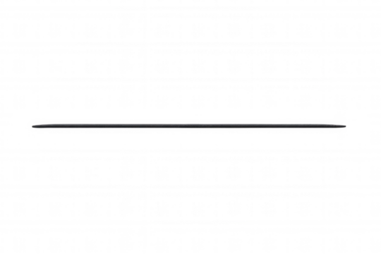 Simple thin black horizontal line isolated on transparent background, perfect for minimalist designs and subtle separations