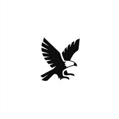 Obraz premium Flying eagle silhouette design
