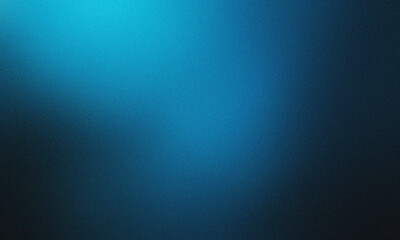 Glowing blue abstract shape, dark grainy black blue background, noise texture futuristic dynamic poster header cover wallpaper banner backdrop design