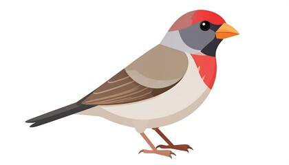 Obraz premium Cute bird side profile