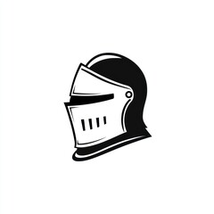 Medieval knight helmet illustration