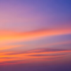 Fototapeta premium Soft Clouds at Dawn with Orange and Purple Gradient Sky