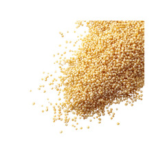 Close-up of Amaranth Grains Scattered on Black Background