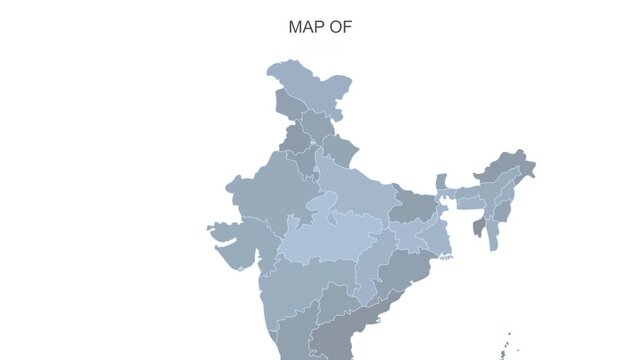 Delhi map video 12, Highlighted on India Map Video, with Borders, Geography & Education&rdquo; India map video, Indian territory video.