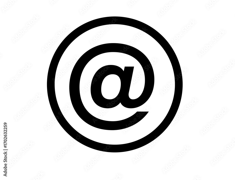 Poster at symbol inside a circle, isolated on transparent background