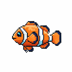 Nemo Clownfish Pixel Art