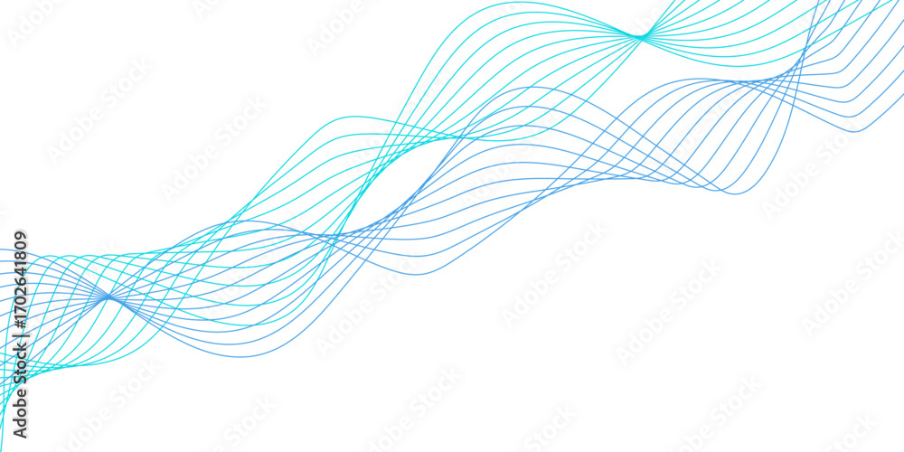Aufkleber .abstract business wave curve lines background,curve wave seamless pattern.smooth wave abstract vect