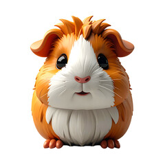 Cute cartoon guinea pig