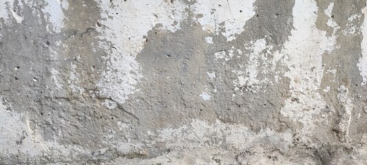Obraz premium macro photo of old concrete wall, timeworn damaged surface with cracks, rough texture and weathered details