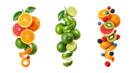 Assorted Citrus Fruits and Berries orange grapefruit