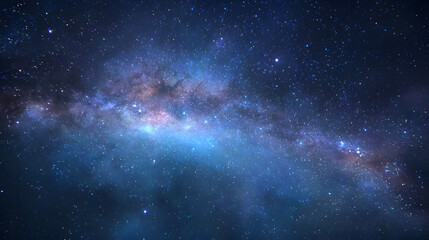 Obraz premium Starry Galaxy Sky with Cosmic Nebula