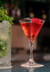 variety of cocktails