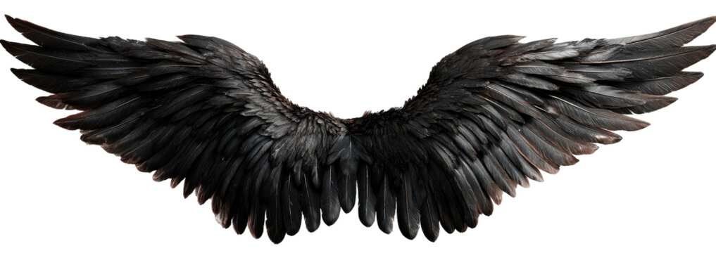 Dark, Detailed Angel Wings