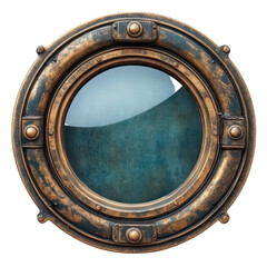 Obraz premium Porthole isolated on transparent background