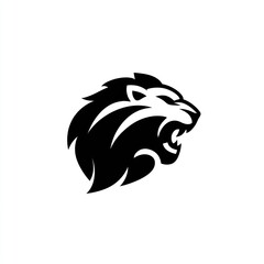 Powerful lion logo design