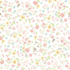 Classic Popular Flower Seamless pattern background - For easy making seamless pattern use it for filling any contours