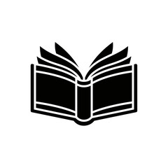 Open Book Icon – Reading Education Knowledge Symbol Vector
