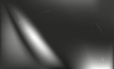 Retro Black and White Film Frame with Light Leaks, Abstract black andwhite background with vintage film effect, soft light leaks, and grain texture reminiscent of old cinema frames. Vector