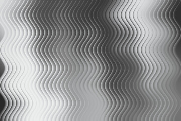Wavy silver metallic texture creates a dynamic and eyecatching background, perfect for adding a touch of elegance and movement to design projects