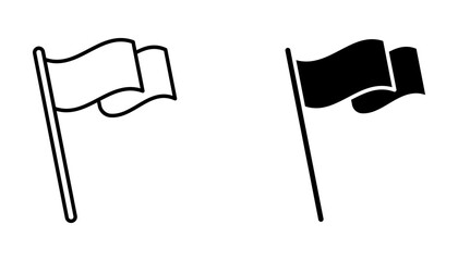 Flag Icon set .Symbol isolated white background. vector illustration. color editable.