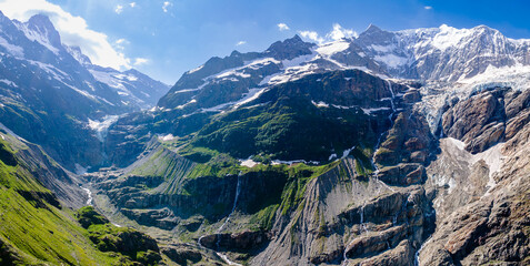 views of Ischmeer glacier, Switzerland