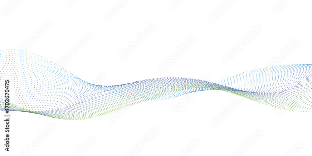 Poster abstract colorful halftone wave curvy doted line design elements with minimal texture reflecting on 