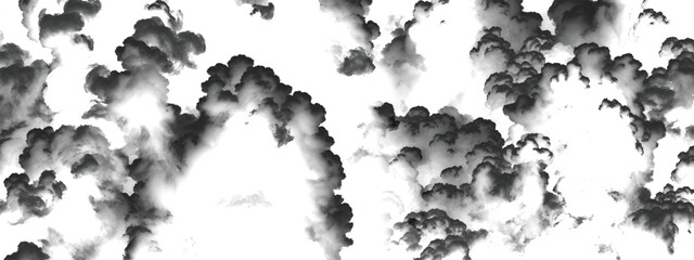 Abstract cloudscape design showing turbulent storm clouds and shadows