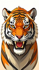 Tiger head portrait