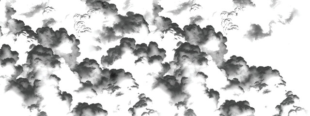 Dramatic atmospheric sky background with heavy layered storm clouds