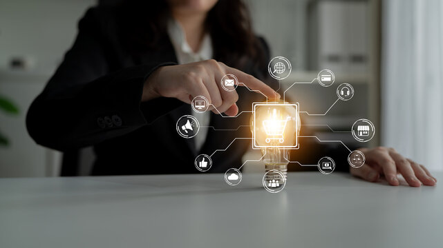 Omni-channel marketing and online shopping strategies, cross-platform customer experience, brand unification, and integrated marketing communication across digital channels. Spline