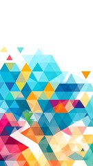 Vibrant geometric pattern