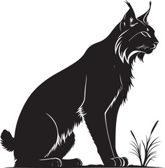 Majestic Wild Lynx Silhouette