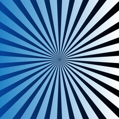 Radial burst pattern with blue and black gradient