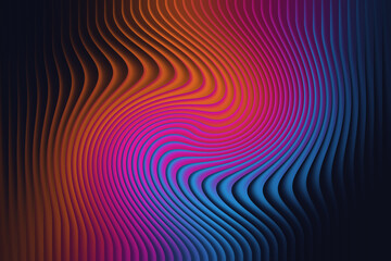 Fototapeta premium Illustration of abstract swirling gradient background with vibrant colors and a hypnotic, psychedelic effect