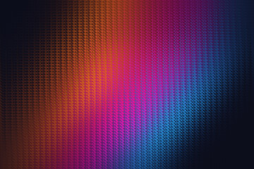 Illustration of textured abstract background with a diagonal gradient of bright orange, pink, and blue colors
