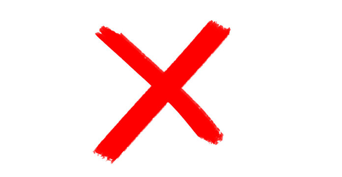 An abstract, textural red 'X' marking against a stark black backdrop showcases energy.