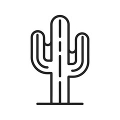 Cactus outline icon