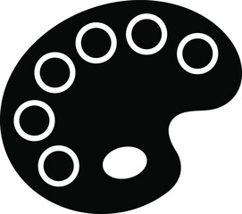 Vector paint pallette vector icon Design