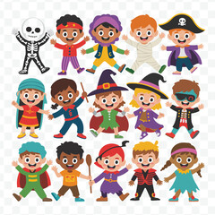 Spooky Halloween Elements Set