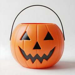 Glowing Jack-o’-Lantern Pumpkin with Classic Carved Face — Halloween Decoration

