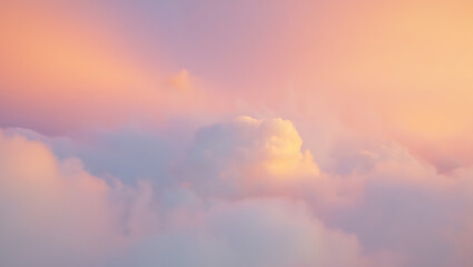 Colorful sunlit clouds paint the sky at dawn