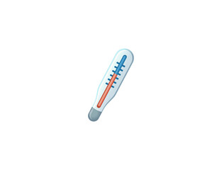 Vector illustration of a cartoon digital thermometer