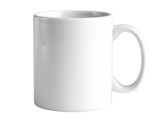 Blank white ceramic coffee mug