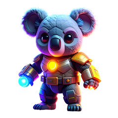 Cute koala superhero