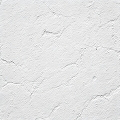 White Cement Wall with Cracks Texture Background
