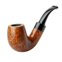 Smoking pipe isolated on transparent background
