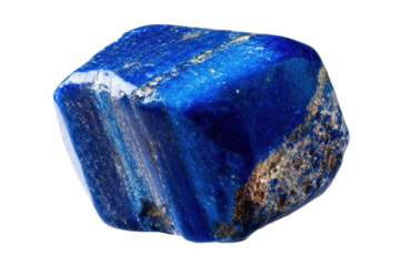 Lapis lazuli tumbled rock, stone, gem, specimen PNG