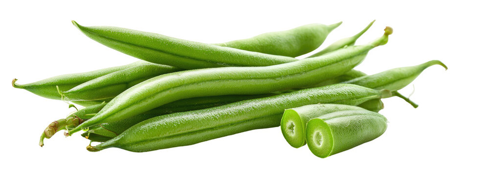 Fresh green beans, bunch of string beans