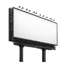 Street billboard isolated on transparent background