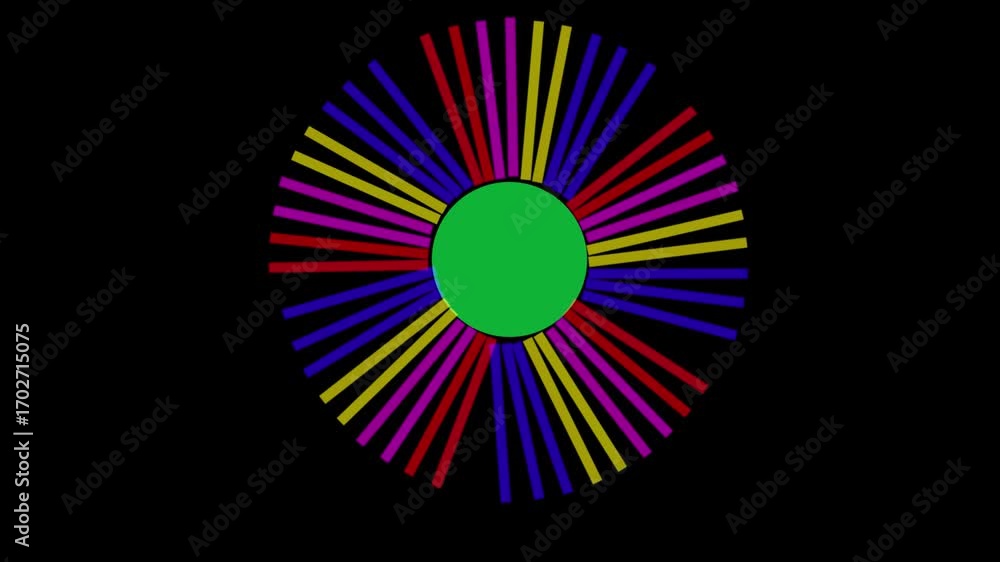 Poster glowing neon line setting icon with spinning gears icon animated. animation on black background. cha